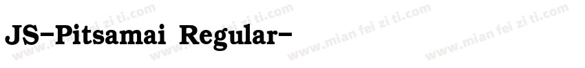 JS-Pitsamai Regular字体转换